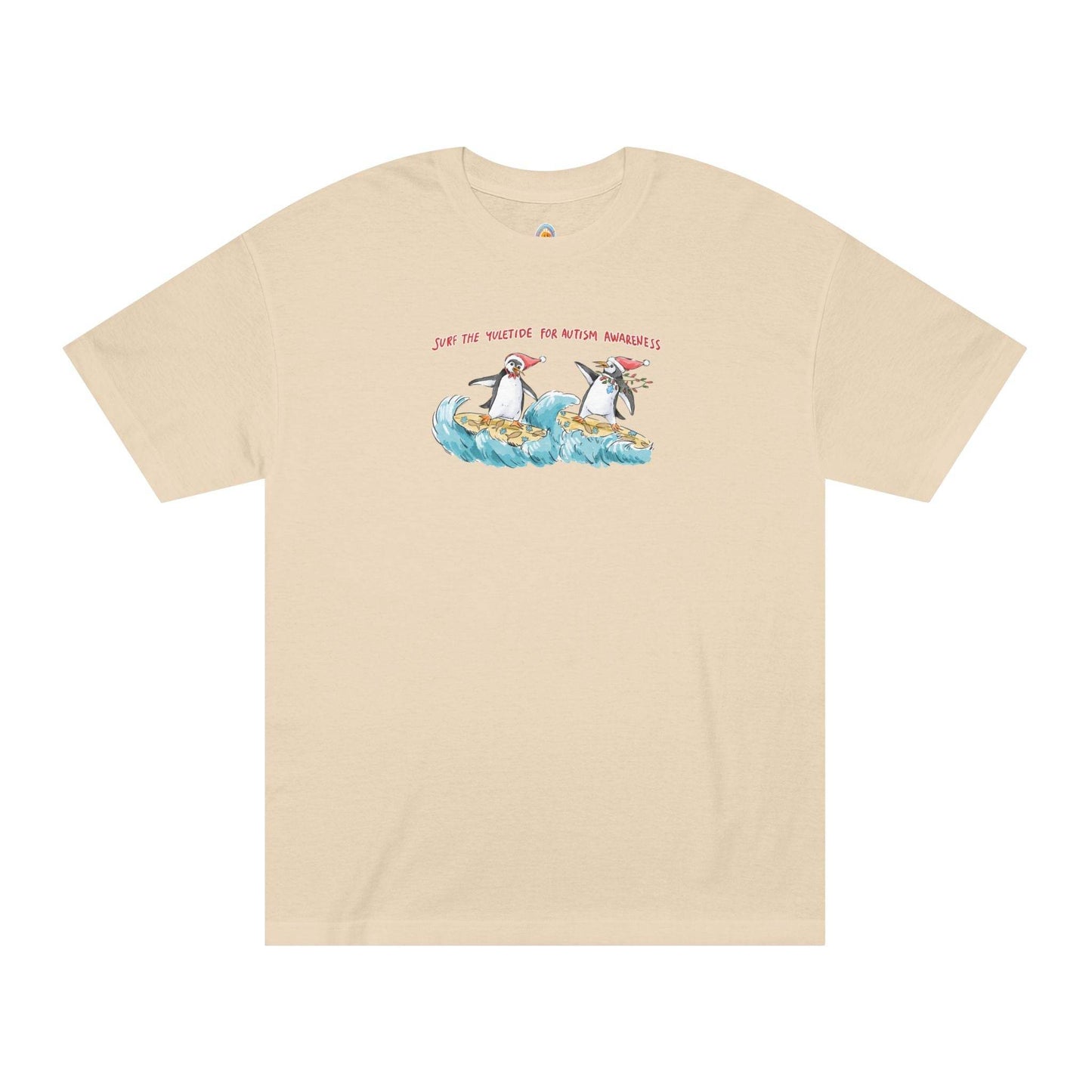 SURF THE YULETIDE FOR AUTISM AWARENESS - UNISEX TEE - Iona's World