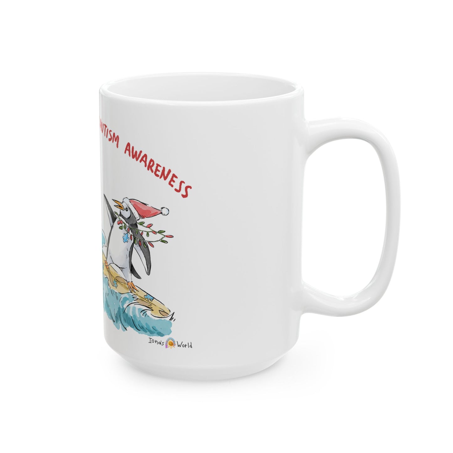 SURF THE YULETIDE FOR AUTISM AWARENESS - FESTIVE MUG