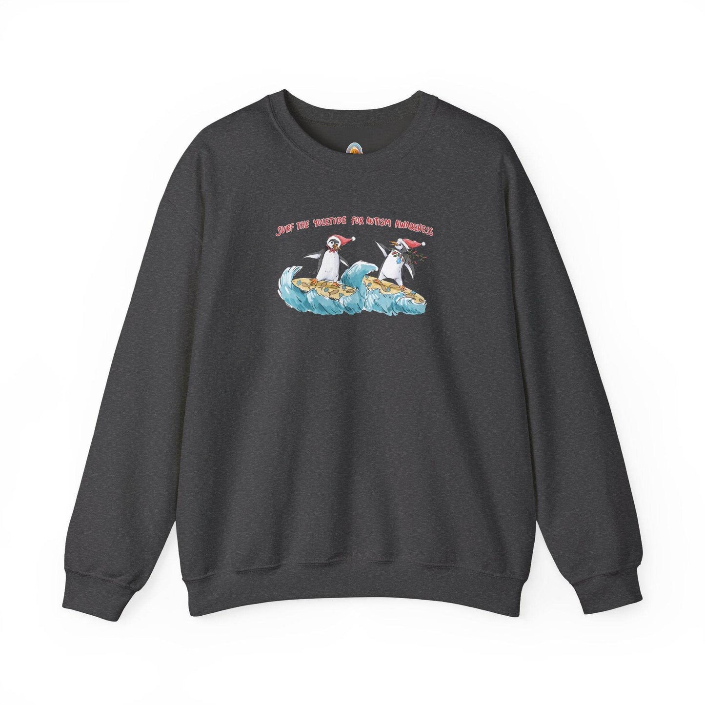 SURF THE YULETIDE FOR AUTISM AWARENESS - SWEATSHIRT - Iona's World