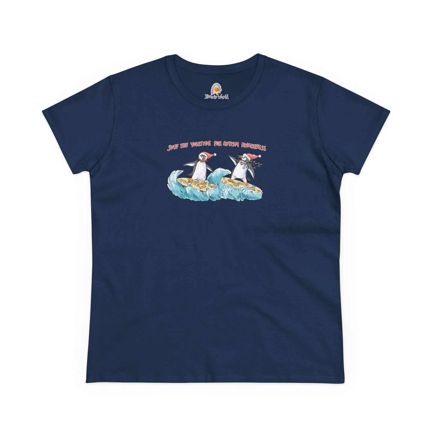 SURF THE YULETIDE FOR AUTISM AWARENESS - WOMEN'S SHIRT - Iona's World