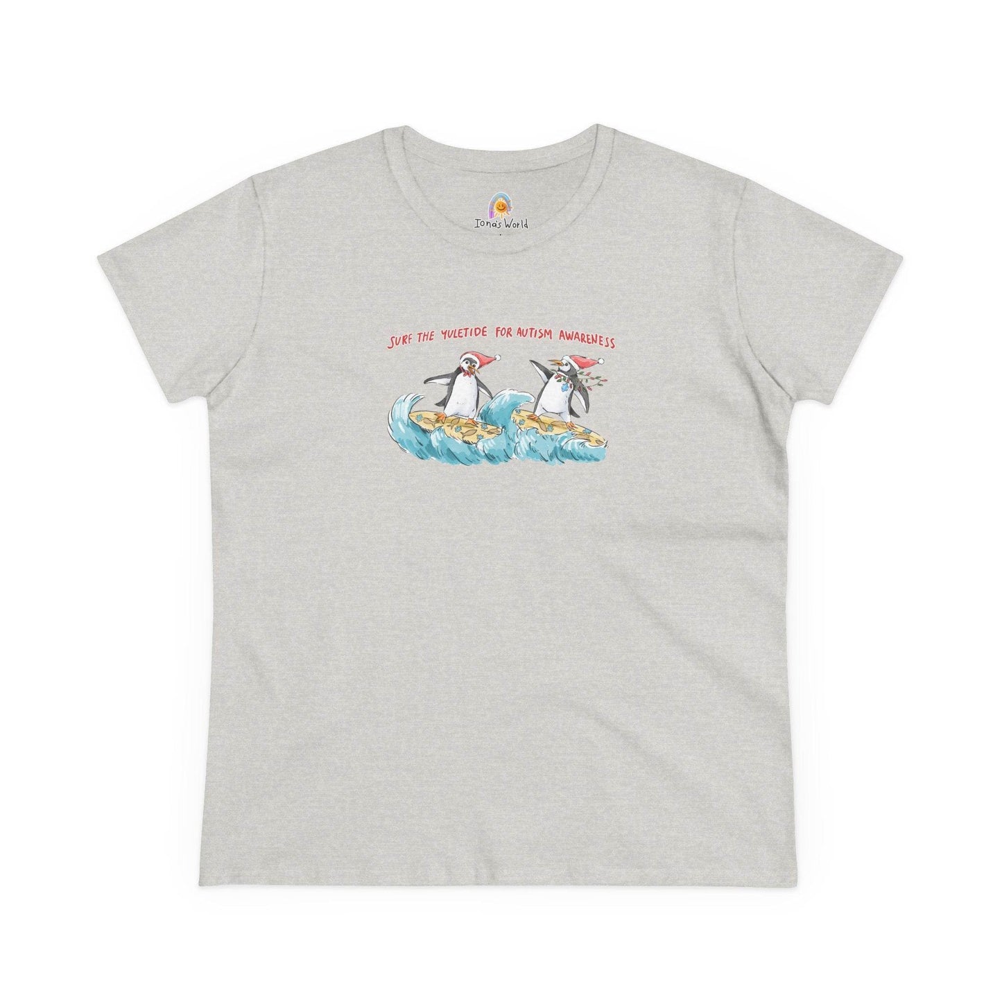 SURF THE YULETIDE FOR AUTISM AWARENESS - WOMEN'S SHIRT - Iona's World