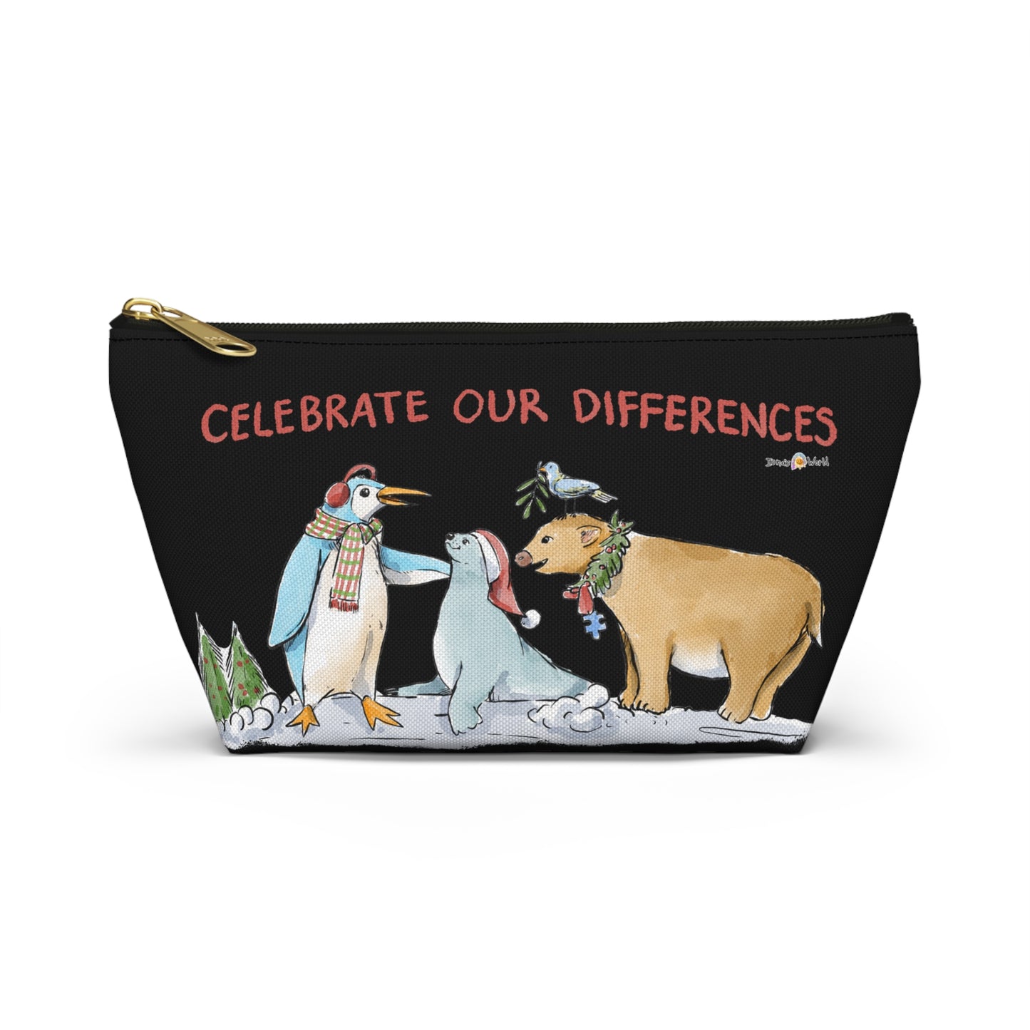 CELEBRATE OUR DIFFERENCES - ACCESSORY POUCH (BLACK)