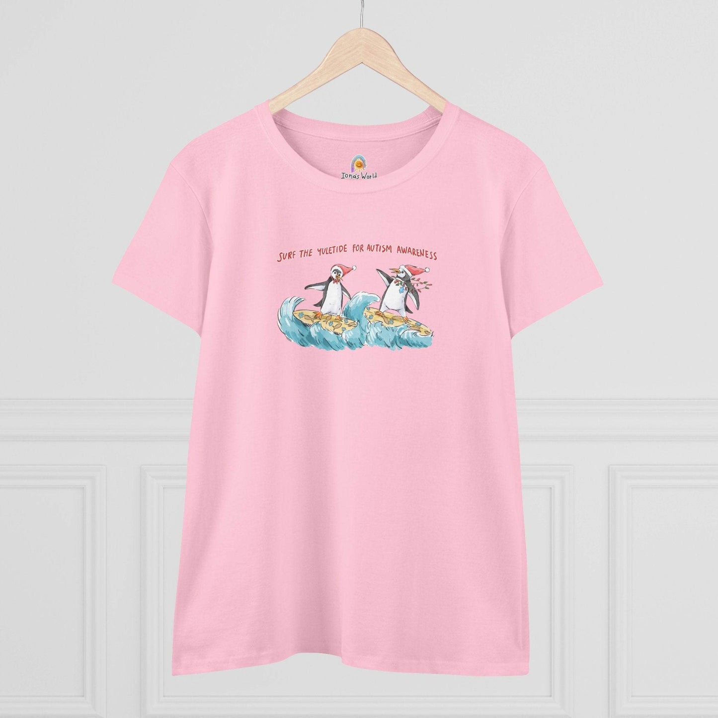 SURF THE YULETIDE FOR AUTISM AWARENESS - WOMEN'S SHIRT - Iona's World