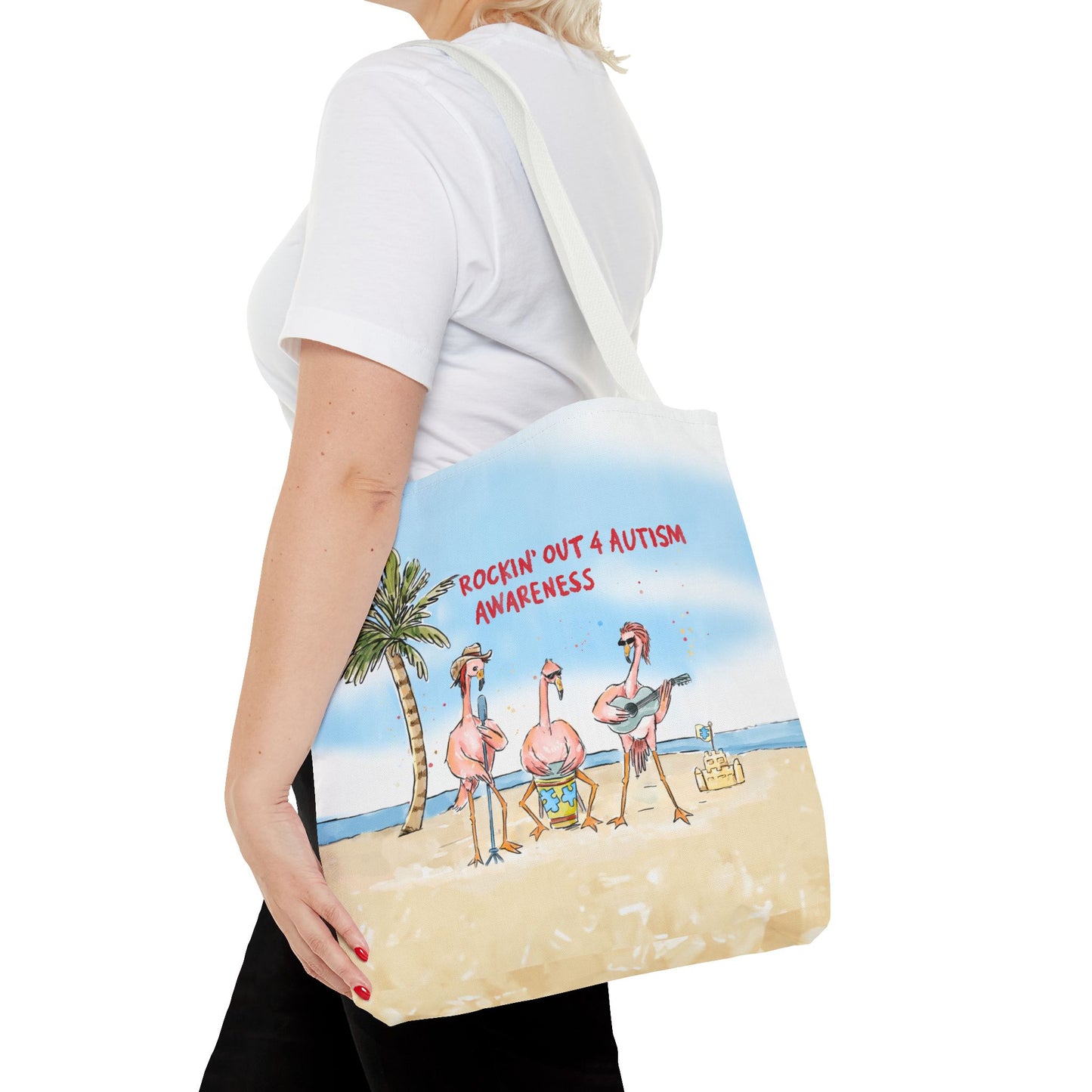 ROCKIN' OUT 4 AUTISM AWARENESS - TOTE BAG