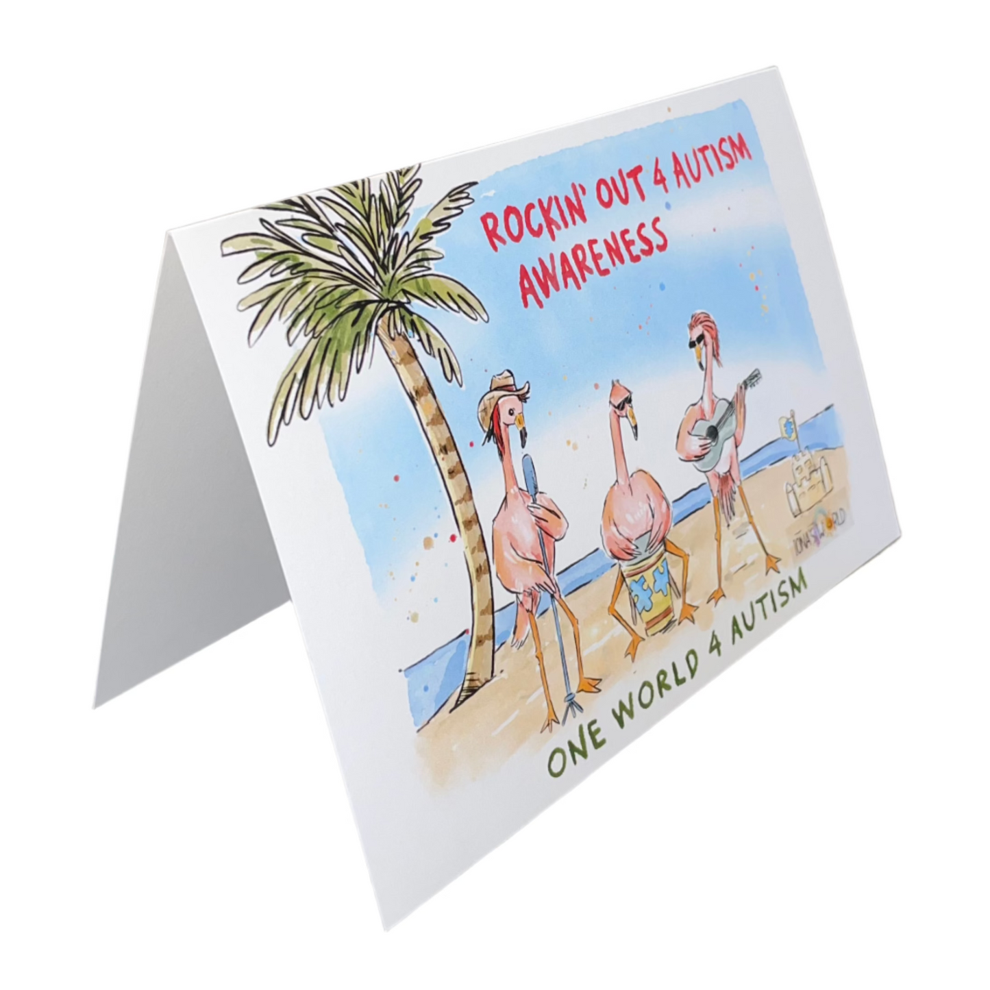 Rockin' Out 4 Autism Awareness - Greeting Card - Iona's World