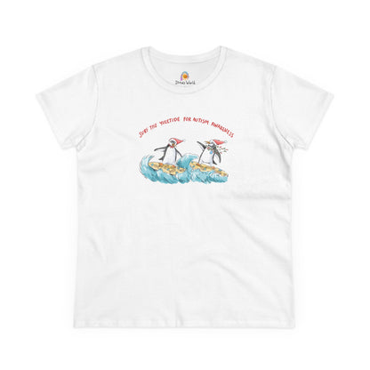SURF THE YULETIDE FOR AUTISM AWARENESS - WOMEN'S SHIRT