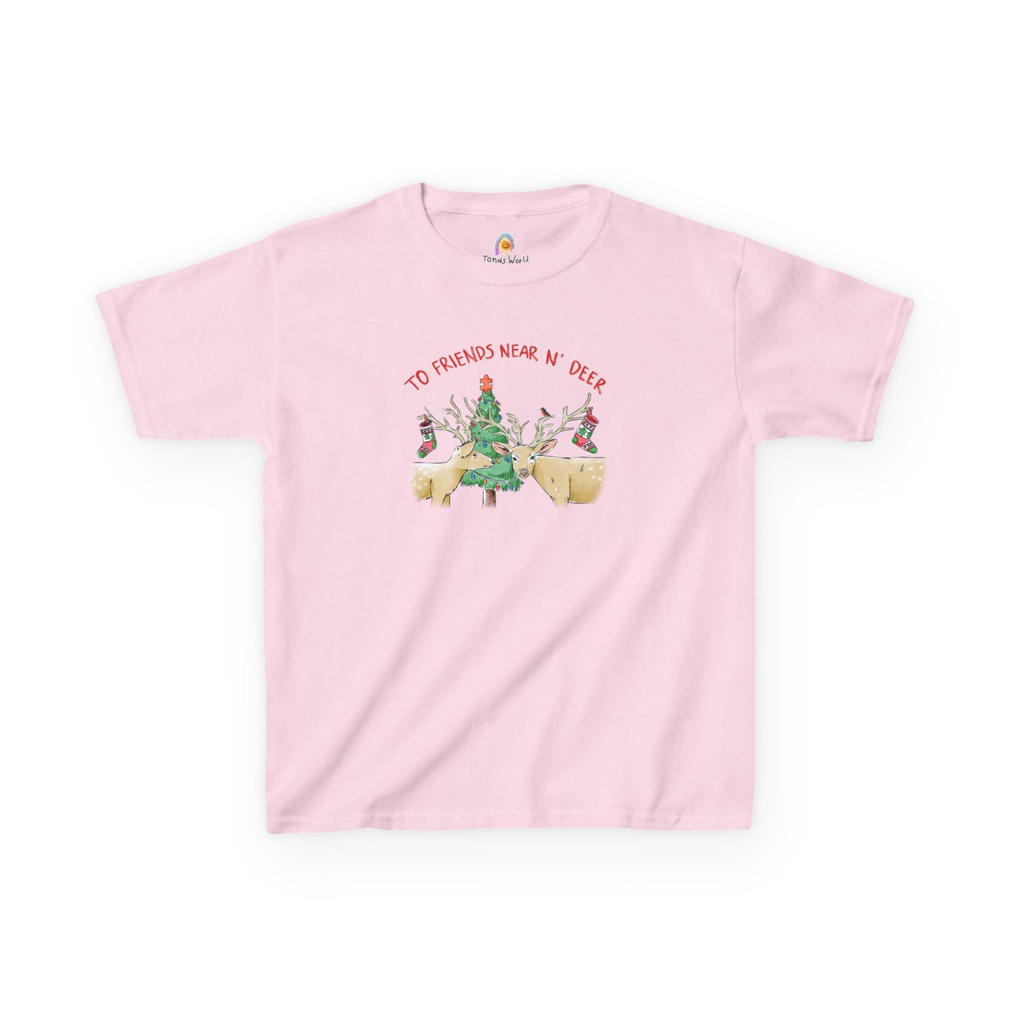 TO FRIENDS NEAR N' DEER - HOLIDAY KID'S SHIRT