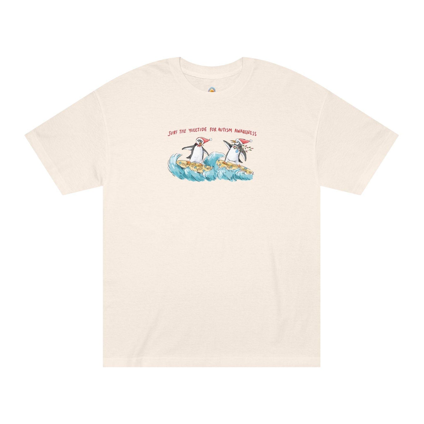 SURF THE YULETIDE FOR AUTISM AWARENESS - UNISEX TEE - Iona's World
