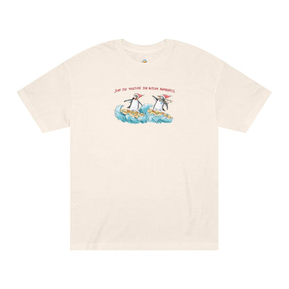 SURF THE YULETIDE FOR AUTISM AWARENESS - UNISEX TEE - Iona's World