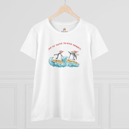 SURF THE YULETIDE FOR AUTISM AWARENESS - WOMEN'S SHIRT