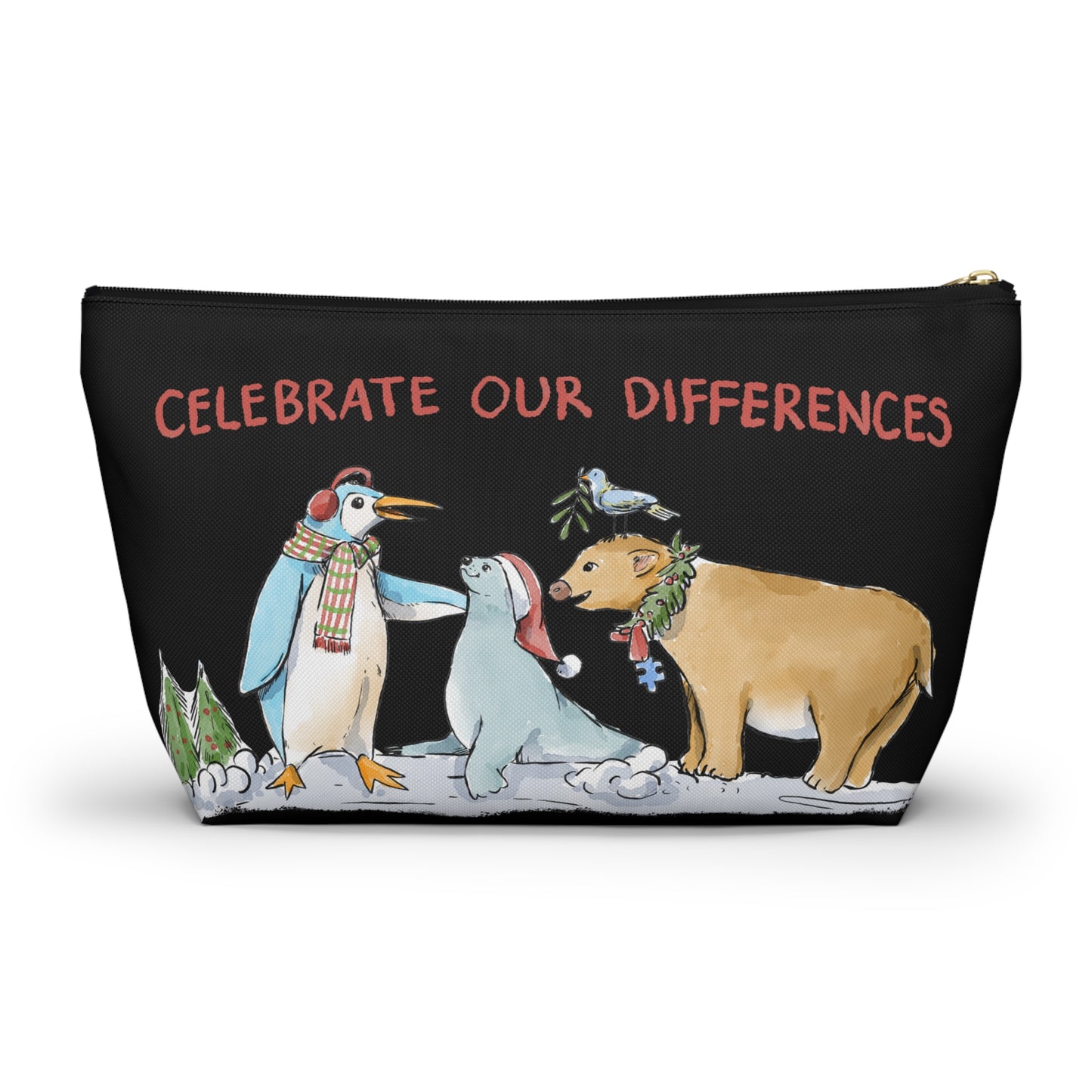 CELEBRATE OUR DIFFERENCES - ACCESSORY POUCH (BLACK)
