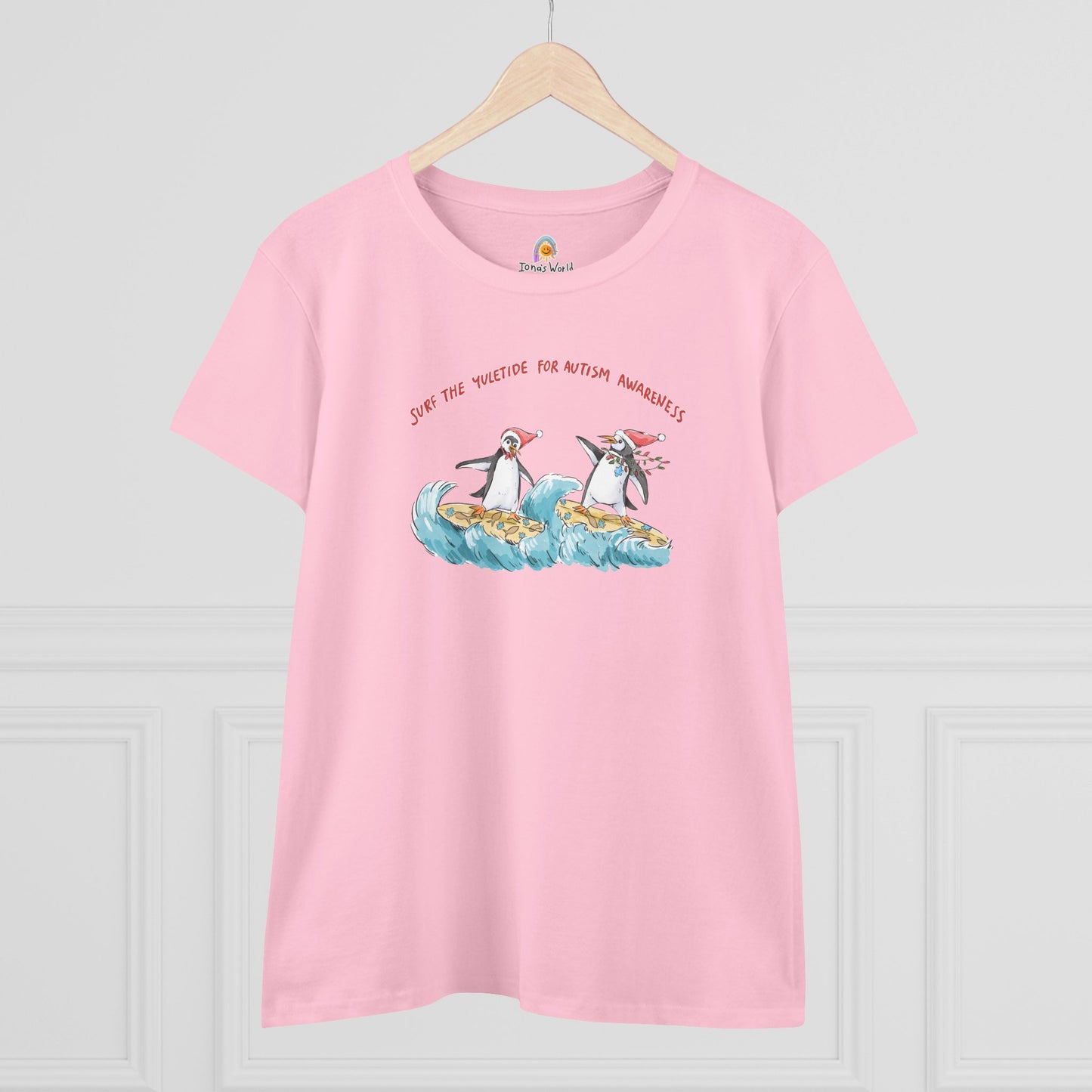 SURF THE YULETIDE FOR AUTISM AWARENESS - WOMEN'S SHIRT