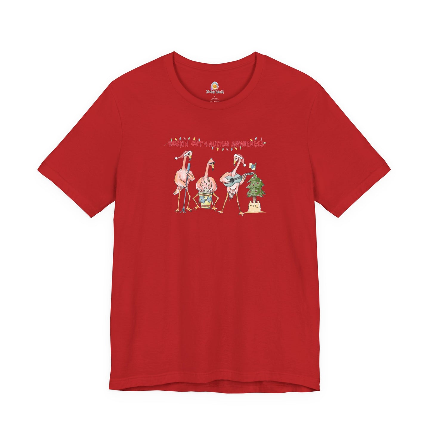 ROCKIN' OUT 4 AUTISM AWARENESS - HOLIDAY UNISEX TEE