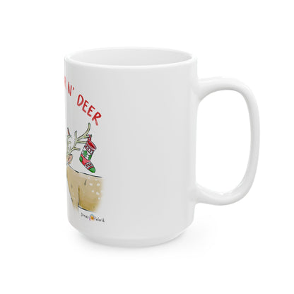 TO FRINEDS NEAR N' DEER - FESTIVE MUG