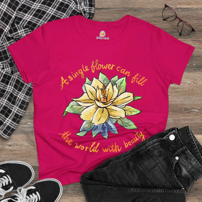 A SINGLE FLOWER CAN FILL THE WORLD WITH BEAUTY - WOMEN'S SHIRT - Iona's World