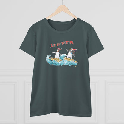 SURF THE YULETIDE - HOLIDAY WOMEN'S SHIRT