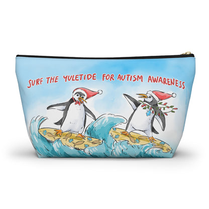 SURF THE YULETIDE FOR AUTISM AWARENESS - ACCESSORY POUCH