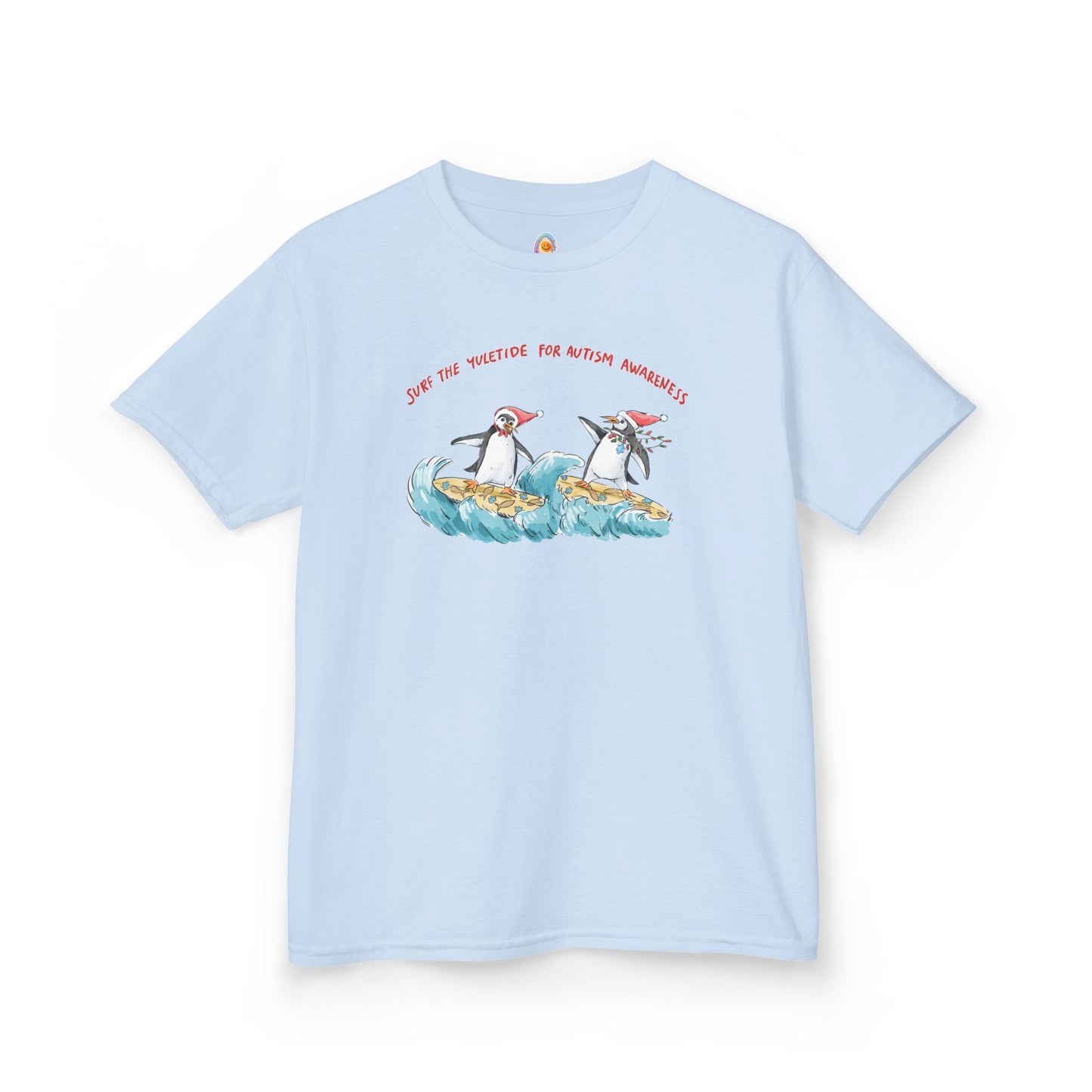 SURF THE YULETIDE FOR AUTISM AWARENESS - HOLIDAY KID'S SHIRT
