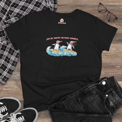 SURF THE YULETIDE FOR AUTISM AWARENESS - WOMEN'S SHIRT - Iona's World