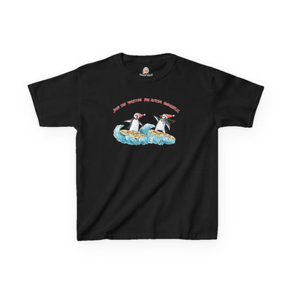 SURF THE YULETIDE FOR AUTISM AWARENESS - HOLIDAY KID'S SHIRT