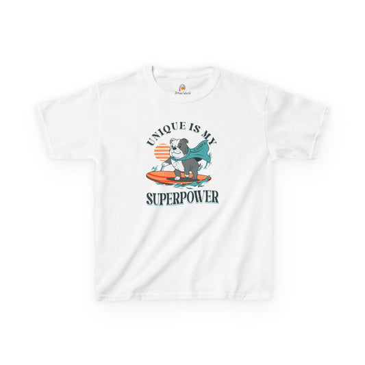UNIQUE IS MY SUPERPOWER DOG - KID'S SHIRT
