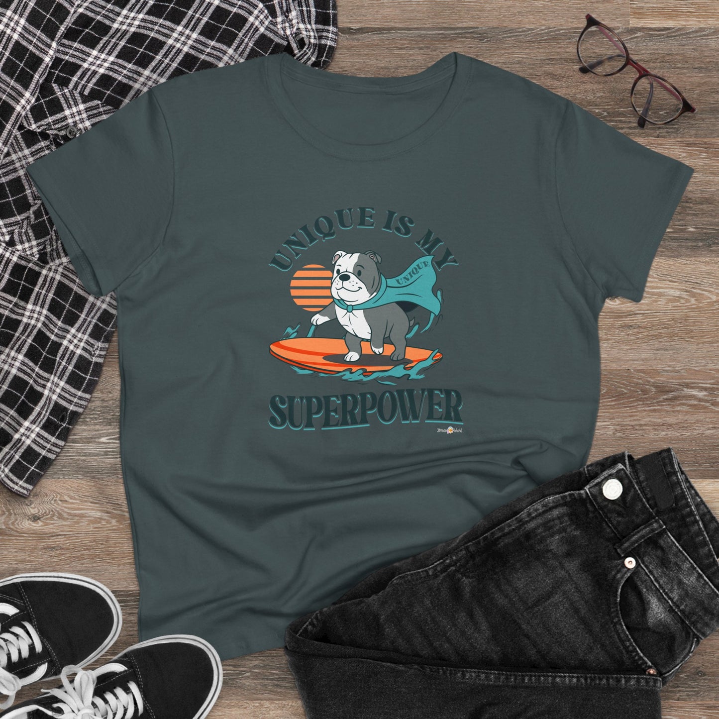 UNIQUE IS MY SUPER POWER DOG - WOMEN'S SHIRT