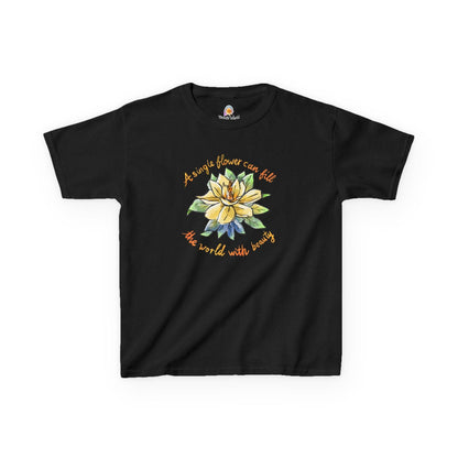 A SINGLE FLOWER CAN FILL THE WORLD WITH BEAUTY - KID'S SHIRT - Iona's World