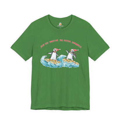 SURF THE YULETIDE FOR AUTISM AWARENESS - HOLIDAY UNISEX TEE