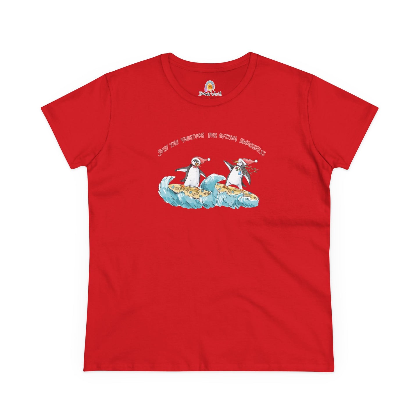 SURF THE YULETIDE FOR AUTISM AWARENESS - WOMEN'S SHIRT