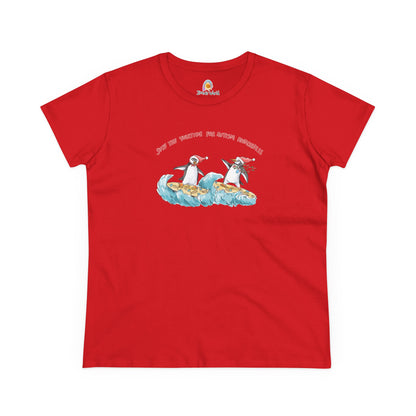 SURF THE YULETIDE FOR AUTISM AWARENESS - WOMEN'S SHIRT