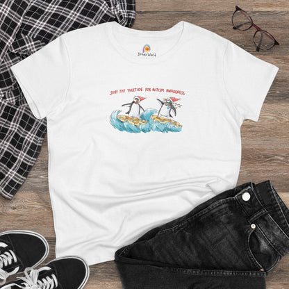 SURF THE YULETIDE FOR AUTISM AWARENESS - WOMEN'S SHIRT - Iona's World