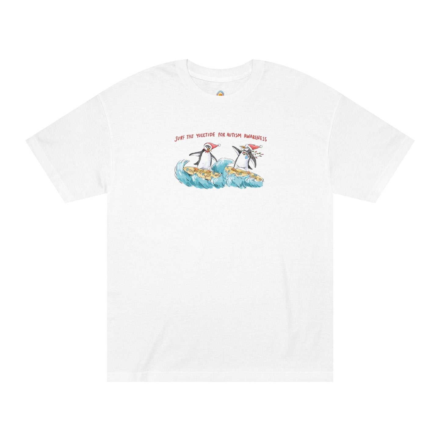 SURF THE YULETIDE FOR AUTISM AWARENESS - UNISEX TEE - Iona's World