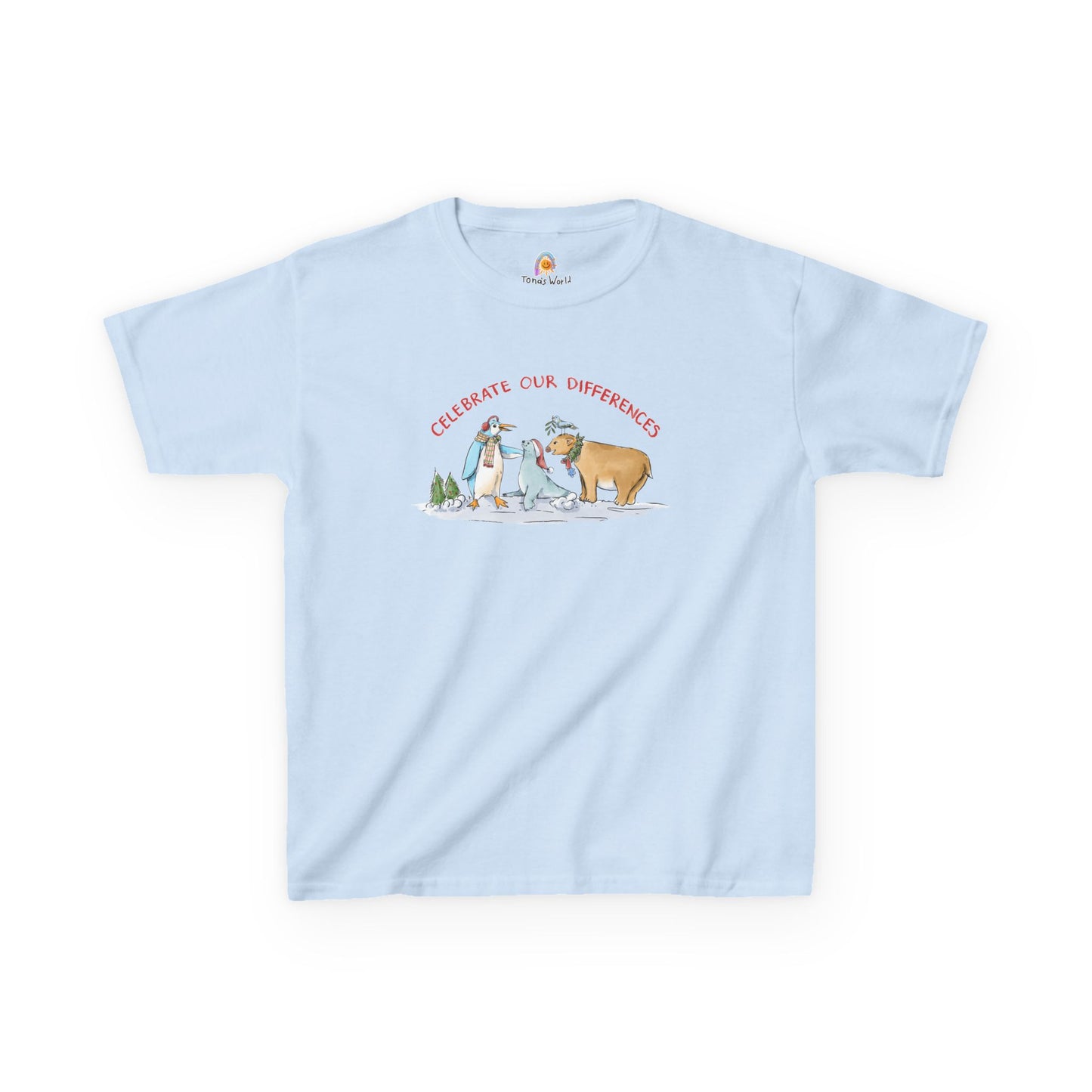 CELEBRATE OUR DIFFERENCES - HOLIDAY KID'S SHIRT