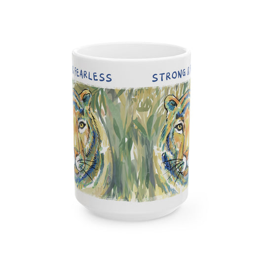 STRONG & FEARLESS - INSPIRATIONAL MUG