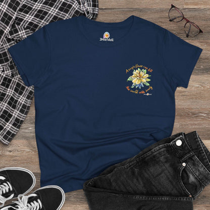 A SINGLE FLOWER CAN FILL THE WORLD WITH BEAUTY - WOMEN'S SHIRT - Iona's World