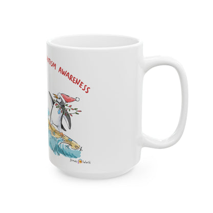SURF THE YULETIDE FOR AUTISM AWARENESS - FESTIVE MUG