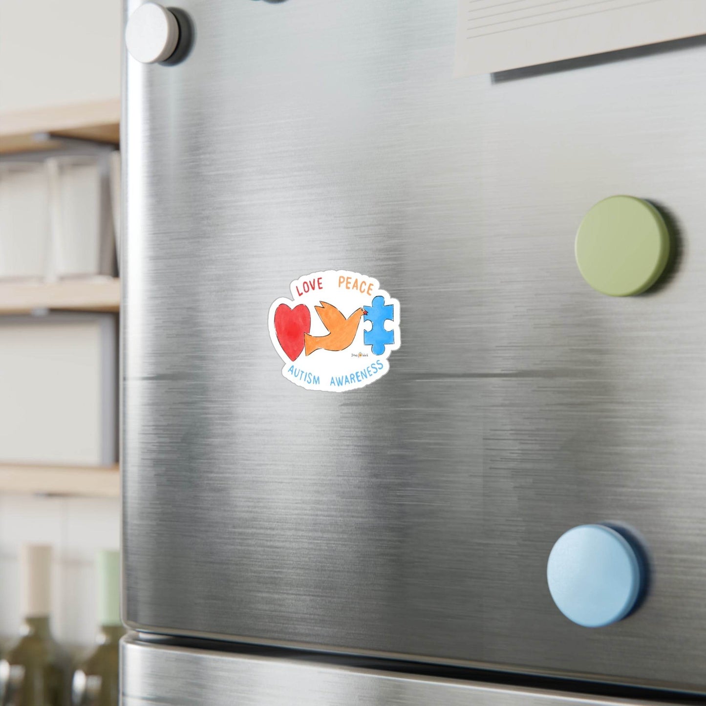 LOVE, PEACE, AUTISM AWARENESS - DECAL - Iona's World