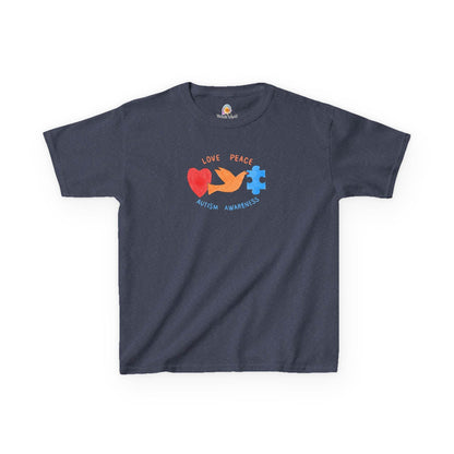 LOVE, PEACE, AUTISM AWARENESS - KID'S SHIRT - Iona's World