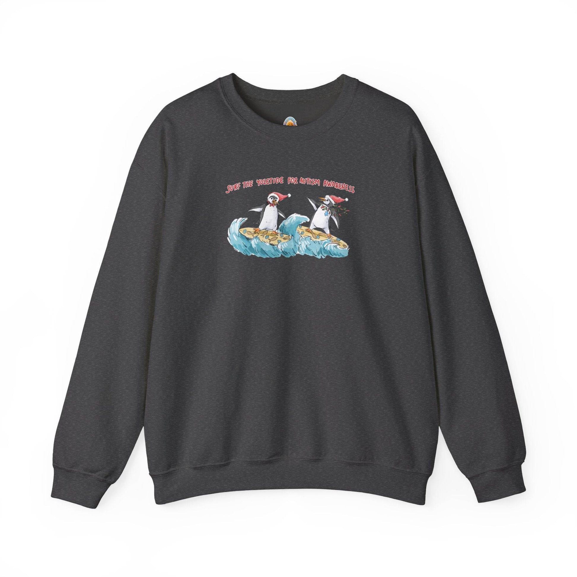 SURF THE YULETIDE FOR AUTISM AWARENESS - SWEATSHIRT - Iona's World