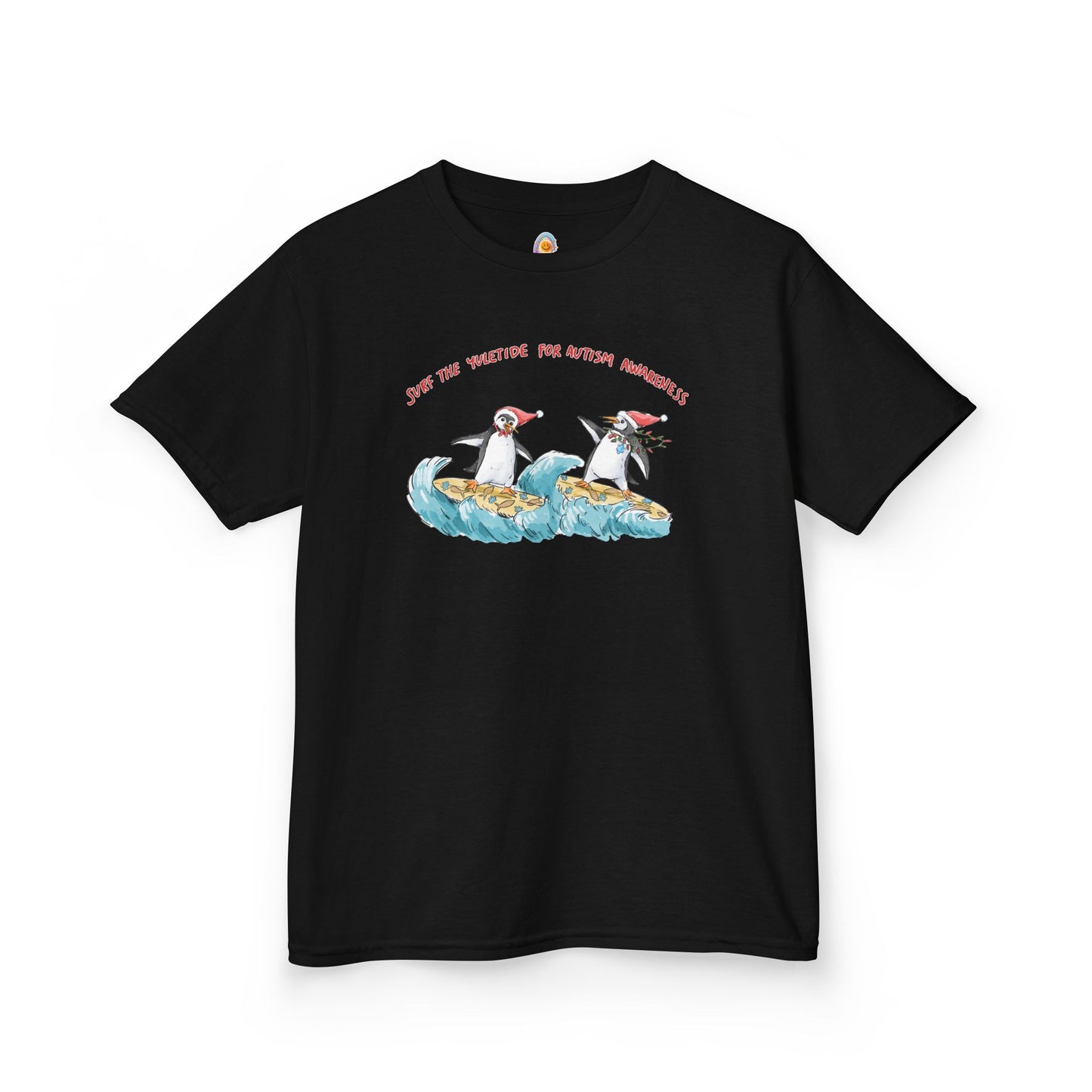 SURF THE YULETIDE FOR AUTISM AWARENESS - HOLIDAY KID'S SHIRT