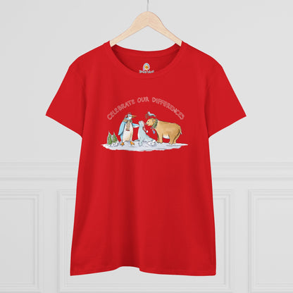 CELEBRATE OUR DIFFERENCES - HOLIDAY WOMEN'S SHIRT