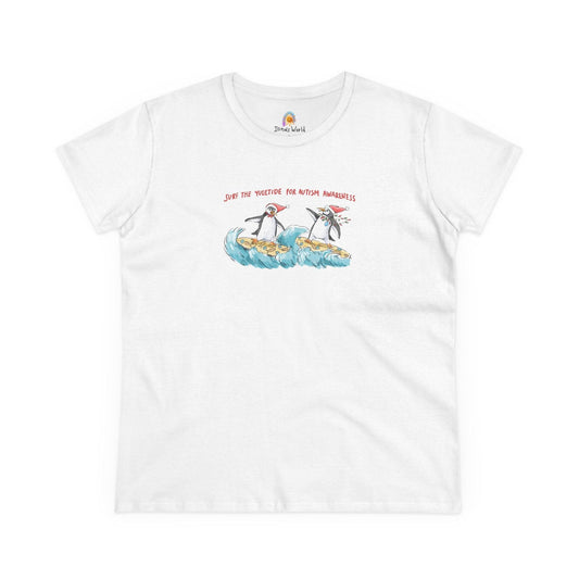 SURF THE YULETIDE FOR AUTISM AWARENESS - WOMEN'S SHIRT - Iona's World