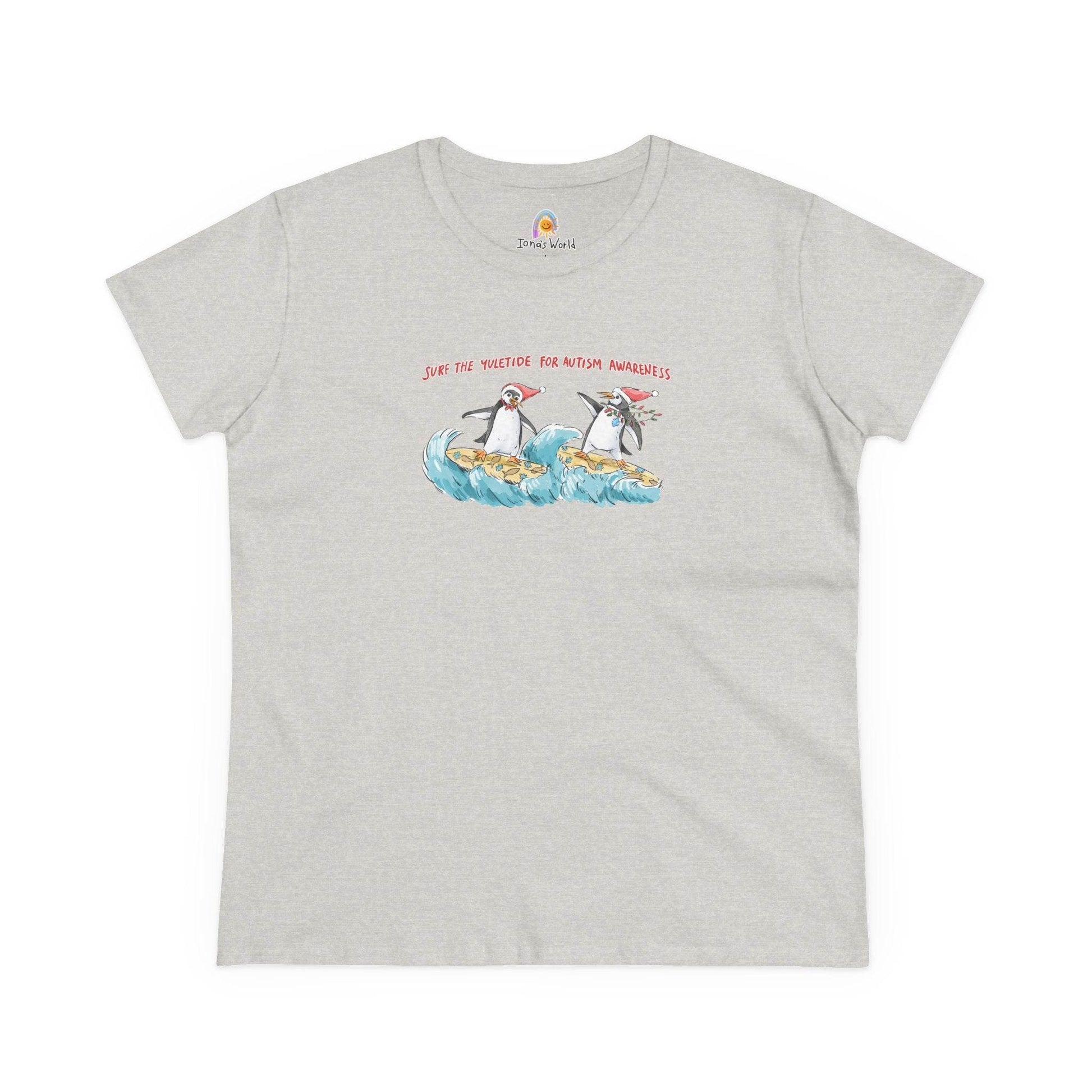 SURF THE YULETIDE FOR AUTISM AWARENESS - WOMEN'S SHIRT - Iona's World