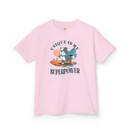 UNIQUE IS MY SUPERPOWER DOG - KID'S SHIRT