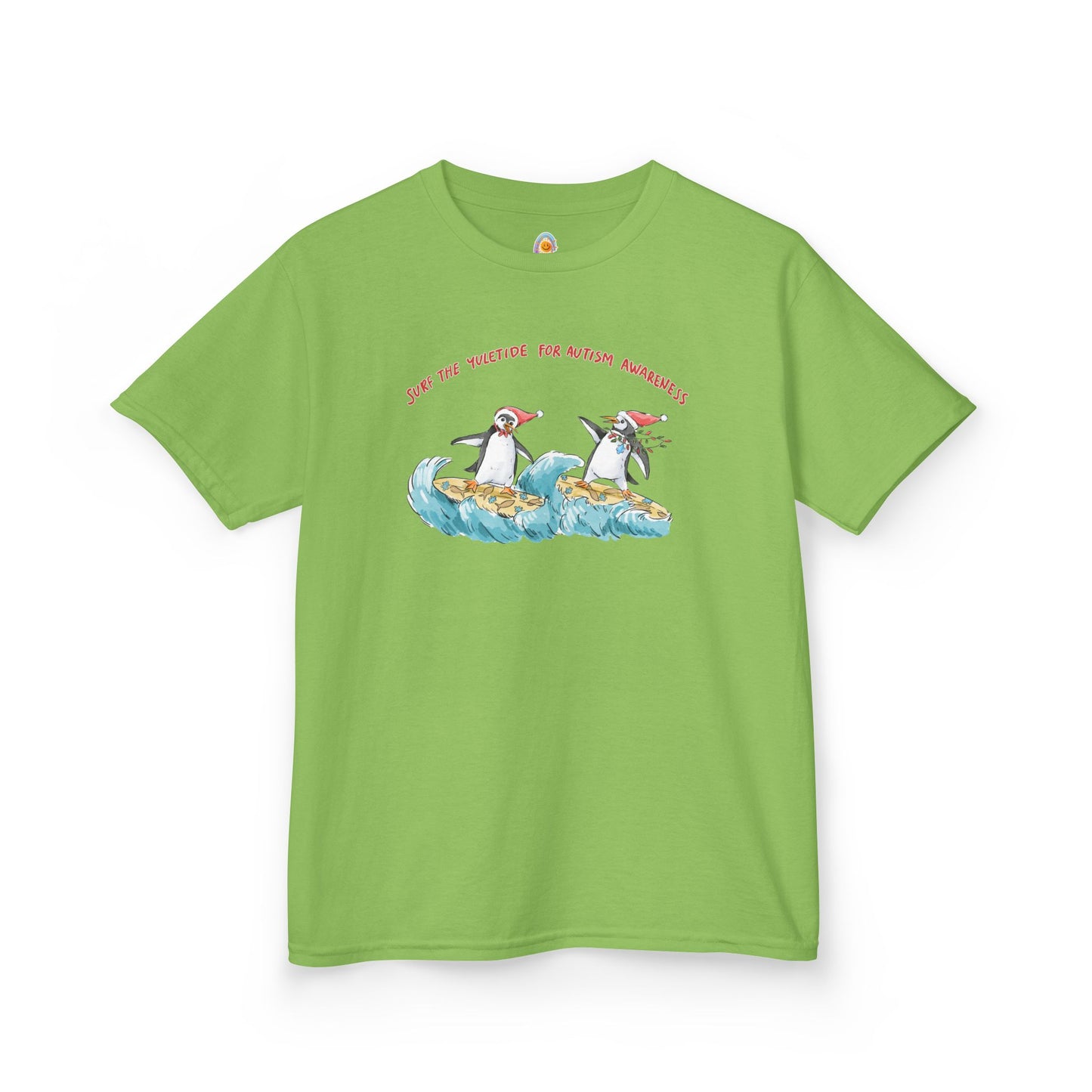 SURF THE YULETIDE FOR AUTISM AWARENESS - HOLIDAY KID'S SHIRT
