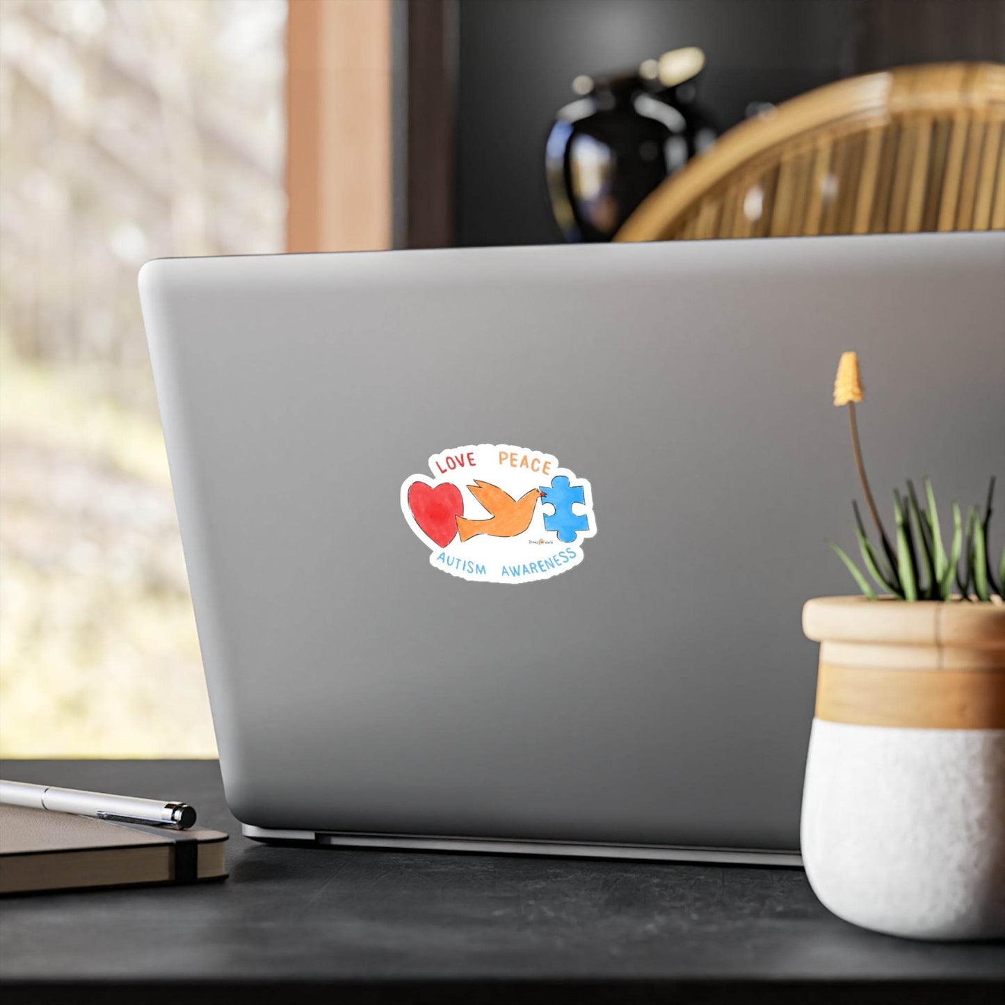 LOVE, PEACE, AUTISM AWARENESS - DECAL - Iona's World