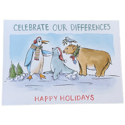 Celebrate Our Differences - Holiday Card (Single Artist Card LMITED EDITION)