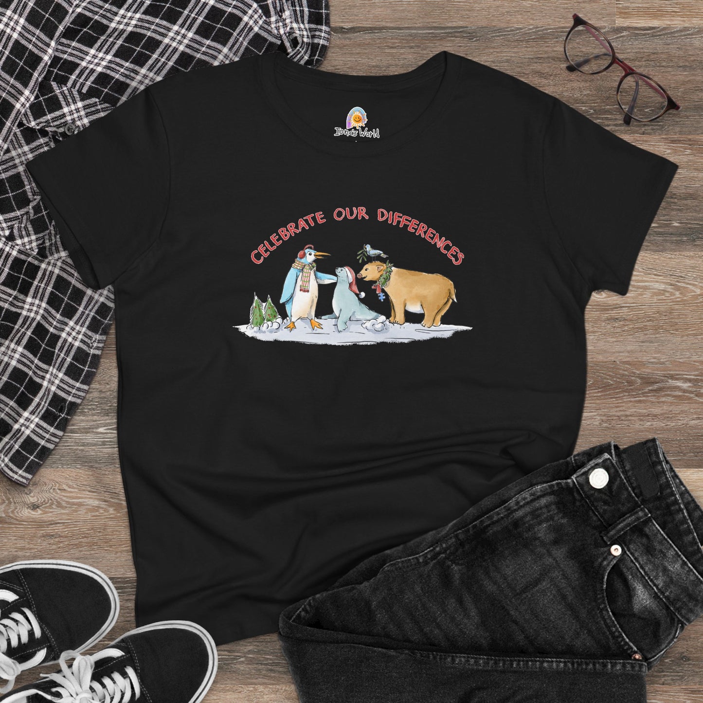 CELEBRATE OUR DIFFERENCES - HOLIDAY WOMEN'S SHIRT