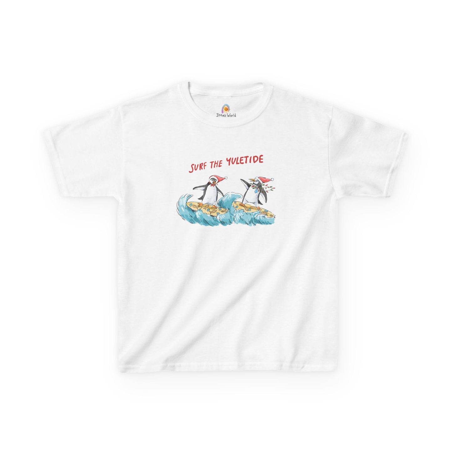 SURF THE YULETIDE - HOLIDAY KID'S SHIRT