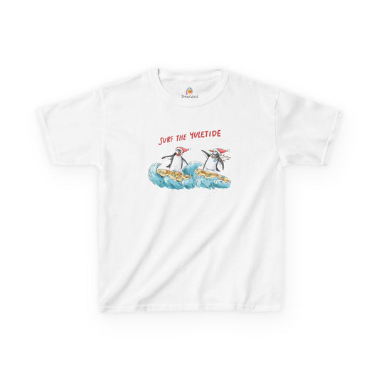 SURF THE YULETIDE - HOLIDAY KID'S SHIRT